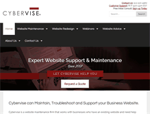Tablet Screenshot of cybervise.com